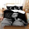 Set Biancheria da Letto Billie Eilish Stampa 3D Singolo/Gemello/Matrimoniale/Queen/King Size Adulto Camera da Letto Copripiumino Set Regalo Anime