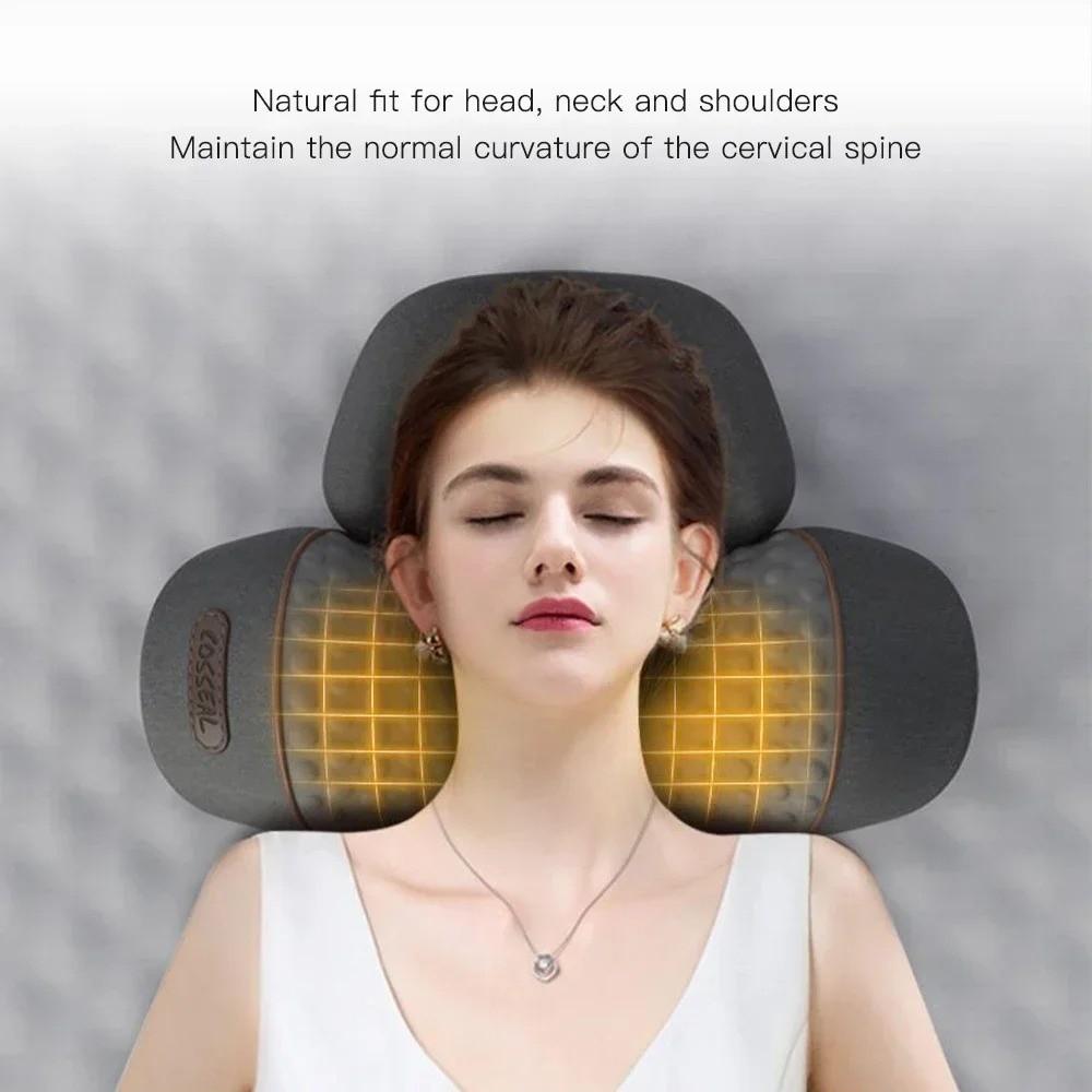 Heating Function Neck Massager Pillow Electric Neck Support Pillow Neck Stretch