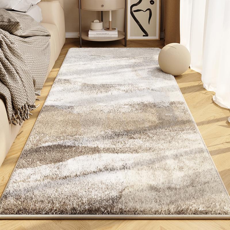 Morandi Color Bedroom Bedside Carpet Master Bedroom Bedside Floor Mat Room Premium Sense Floor Mat Long Strip Machine Washable Mat