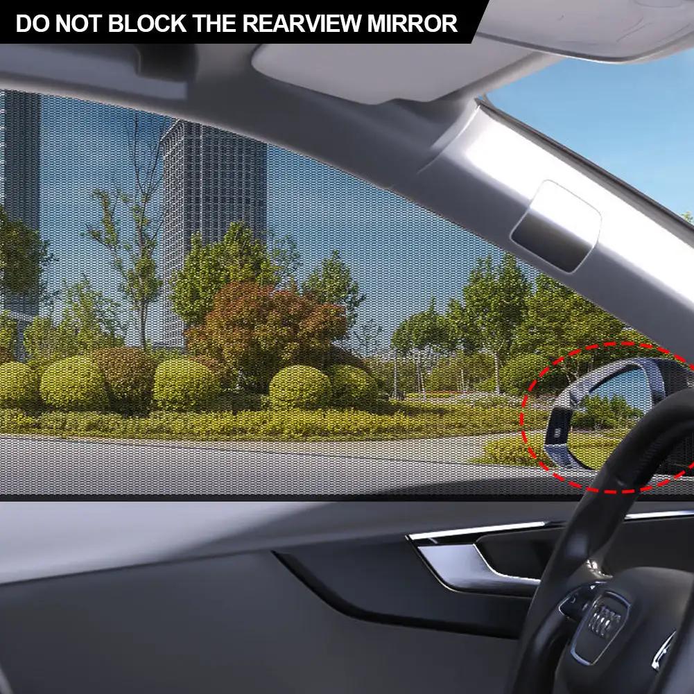 2pcs Universal Car Curtains Magnetic Sunshade Cover UV Protection Auto Side Window Sun Shield Sun Visor Protection Film 45x45cm