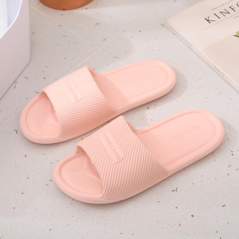 Household Couple Slide Slippers Non-Slip Soft Sole Indoor Bathroom Comfortable Lightweight Home Footwear for Men and Women