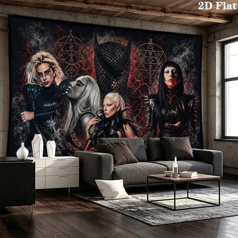 Gaga Wall Tapestry Aesthetic Wall Hanging Printed Fabric Blanket Decorative Tapestries for Bedroom Living Room Home Decor