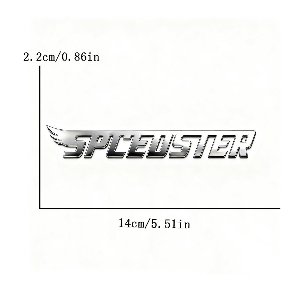 Stainless Steel Waterproof Custom Text Font 3d Metal Stickers Car Body Decal Creative DIY Decaration Silver Color Accessories