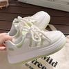 Women's Thick Soled Sneakers Fashion Flat Shoes Lace Thin Soled Small White Shoes Zapatillas De Deporte Zapatillas Mujer