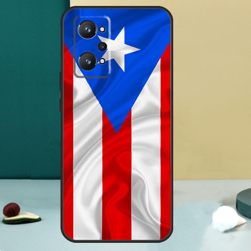 Puerto Rican Flag For Realme GT 7 Pro GT 5 6 6T C67 C61 C55 C53 C51 C21Y C25S C75 10 11 12 13 14 Pro Plus Case