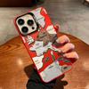 Personality Map Applies To Apple 16Pro Mobile Phone Case iPhone15 Color Silver 1413 Laser 12promax11xsm