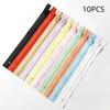 Pack Of 10 Nylon Zippers Seam Fine Nylon Colourful Spool Zips Not Separable Sewing Zips 20 Cm For Clothing Diy Sewing Craft