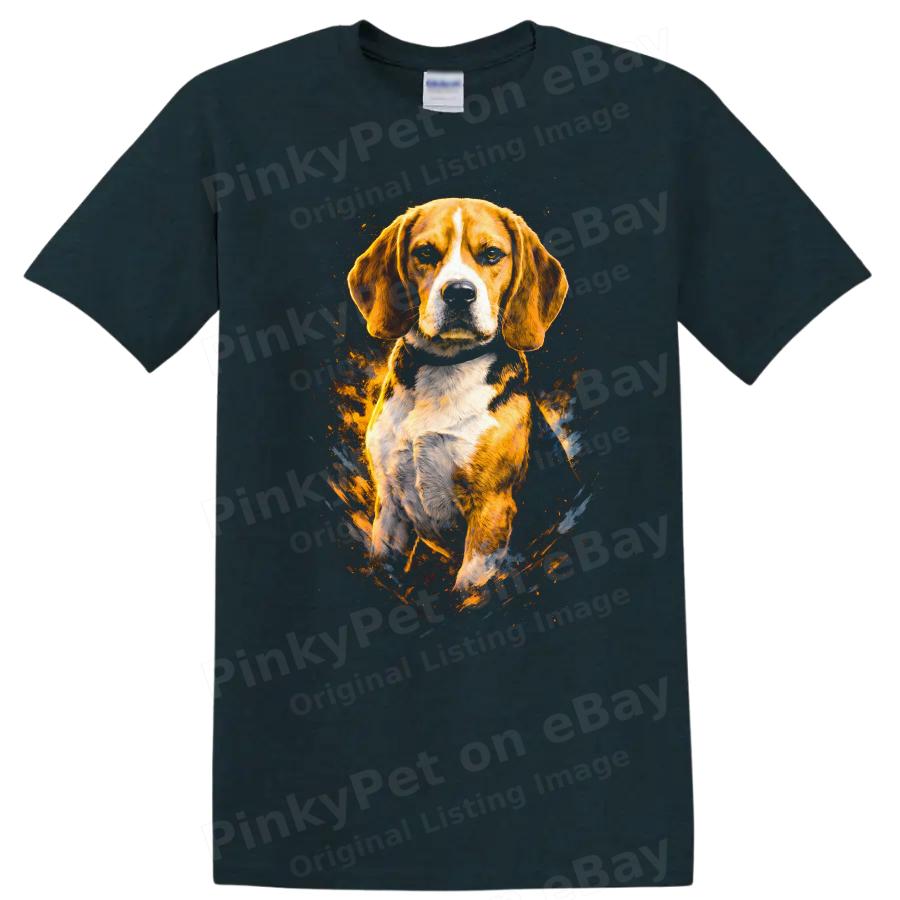 Beagle Dog Art T Shirt Cool Graphic Tee for Dog Lovers and Pet Owners