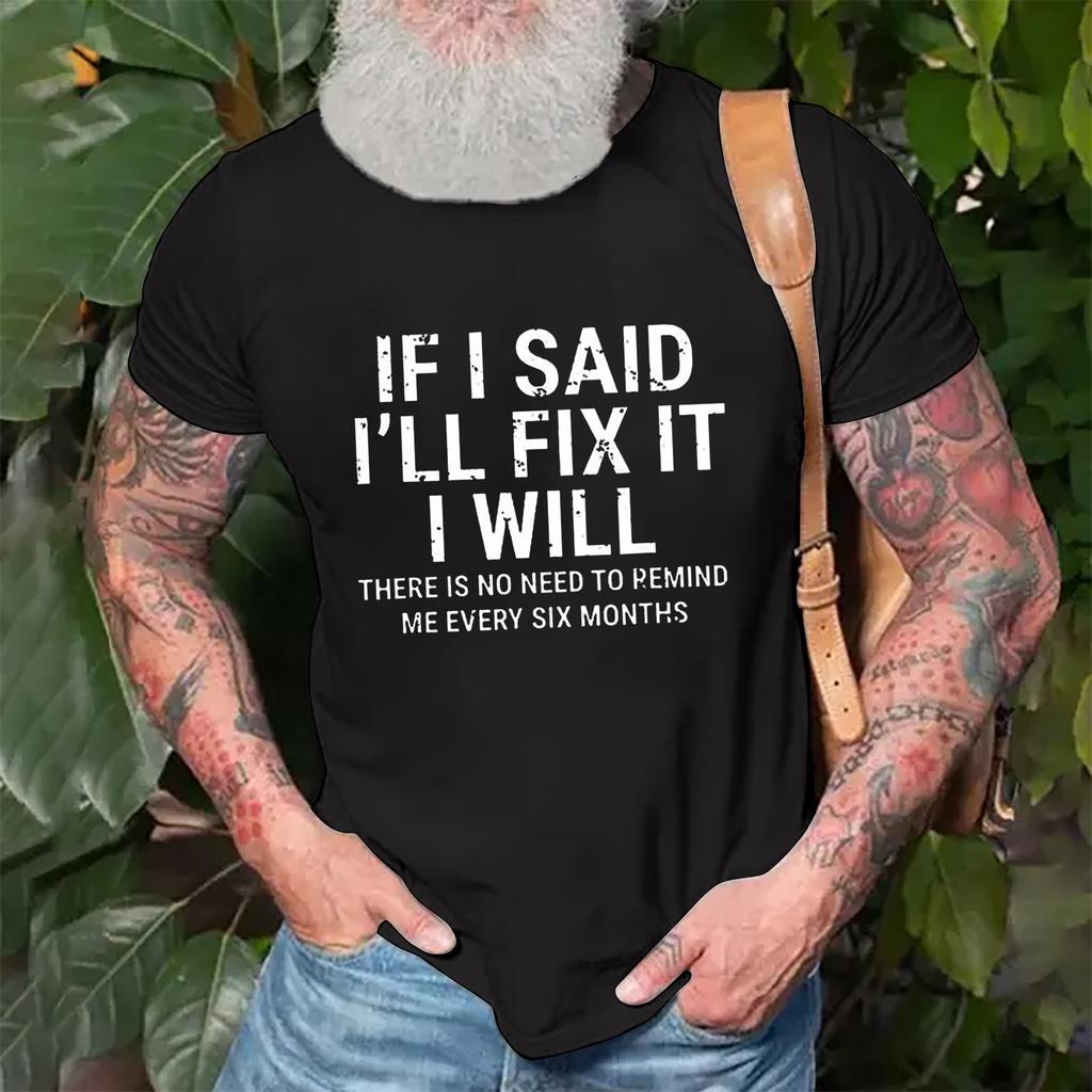Men's  T-shirt Graphic Text 3D Printing Street Casual Short Sleeve Down Printed Clothing Basic