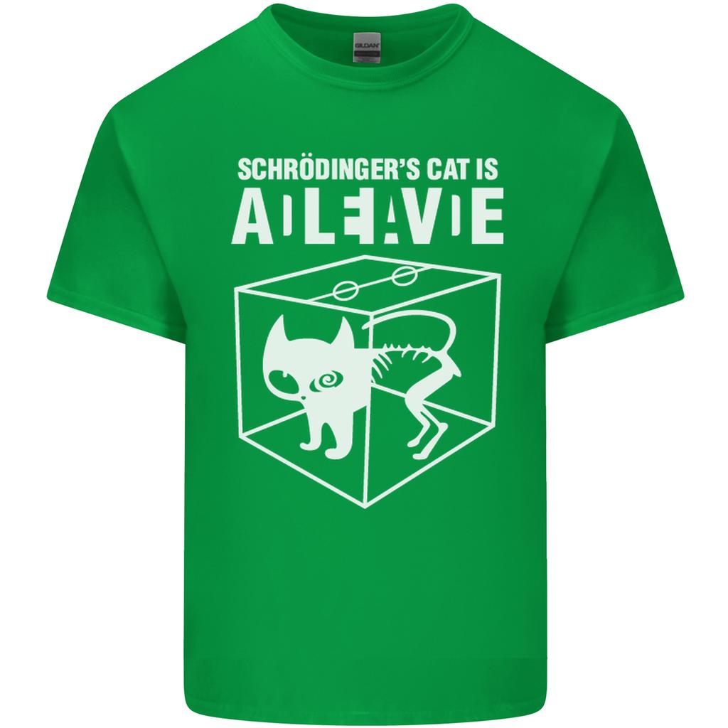 Schrodingers Cat Science Geek Nerd Unisexs Light Cotton TShirt