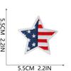 Independence Day Theme Embroidery Cloth Sticker Cartoon Fireworks Clothes Holiday Decoration National Day Patch Sticker Ironing