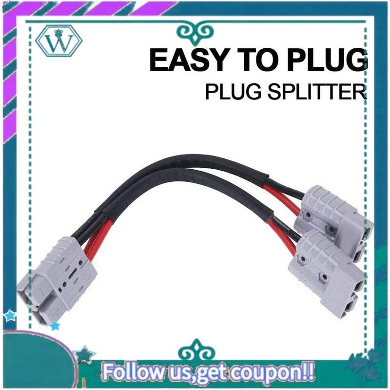 AA92-50A For Anderson Plug Connector Dual Y Adapter Battery Power Connector Forklift Power Plug Connector With 6MM Car Cable