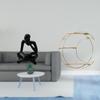Abstract Thinker Metal Statue Decoration for Tabletop Living Room Shelf Office Bookshelf Modern Wall