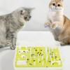 Interactive Cats Puzzle Feeder Toy Adjustable Difficulty Level Slow Eating Maze Mental Stimulation Training For Indoor Kitten