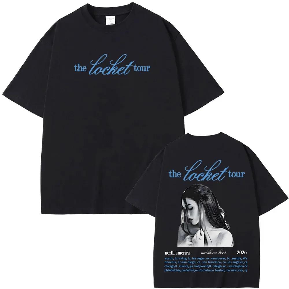 Madison Beer Tour 2026 Peripherals Graphic Print Tshirt Men Women Fashion Oneck Summer New Tee Oversize Hignstreet Casual Top