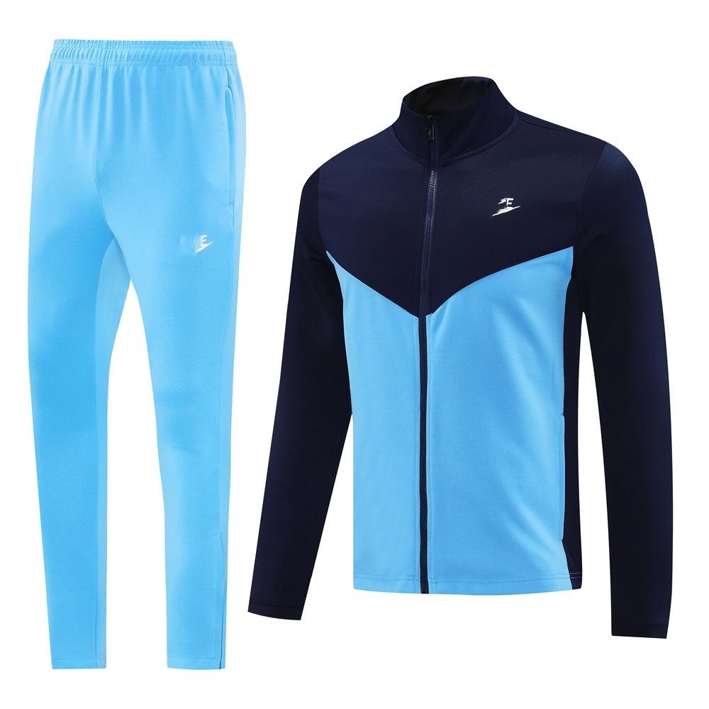 Spring And Autumn Long Zipper Jacket Outdoor Sports Suit Football Suit Training Suit Appearance Suit Long Sleeve Pants Quick Drying