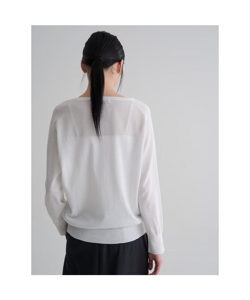 8seconds Linen Blended V-Neck Pullover Ivory