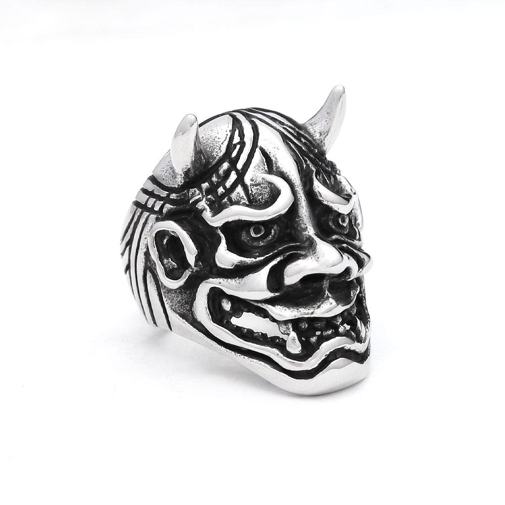 Vintage Gothic 316L Stainless Steel Skull Rings For Men Women Punk Hip Hop Motorcycle Band Jewelry Halloween Gifts