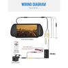 KTYDKP 7 Inch Car Rear View Camera with Mirror Monitor for Vehicle Parking Rervesing Camera with 7" TFT LCD HD Screen Universal