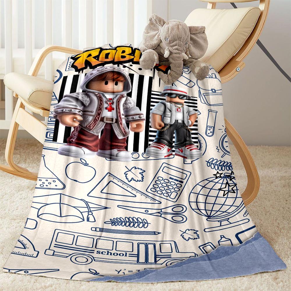 Roblox 199 Blanket Comfortable Suitable for Livingroom Office Chair Couch Four Seasons Universal Warmthful Decor