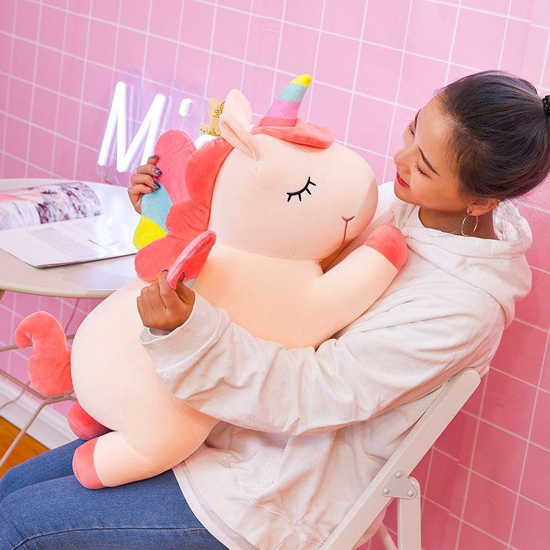 Cute Unicorn Doll Bed Plush Toy Dream Girl Heart Rag Doll Throw Pillow Girl Birthday Gift