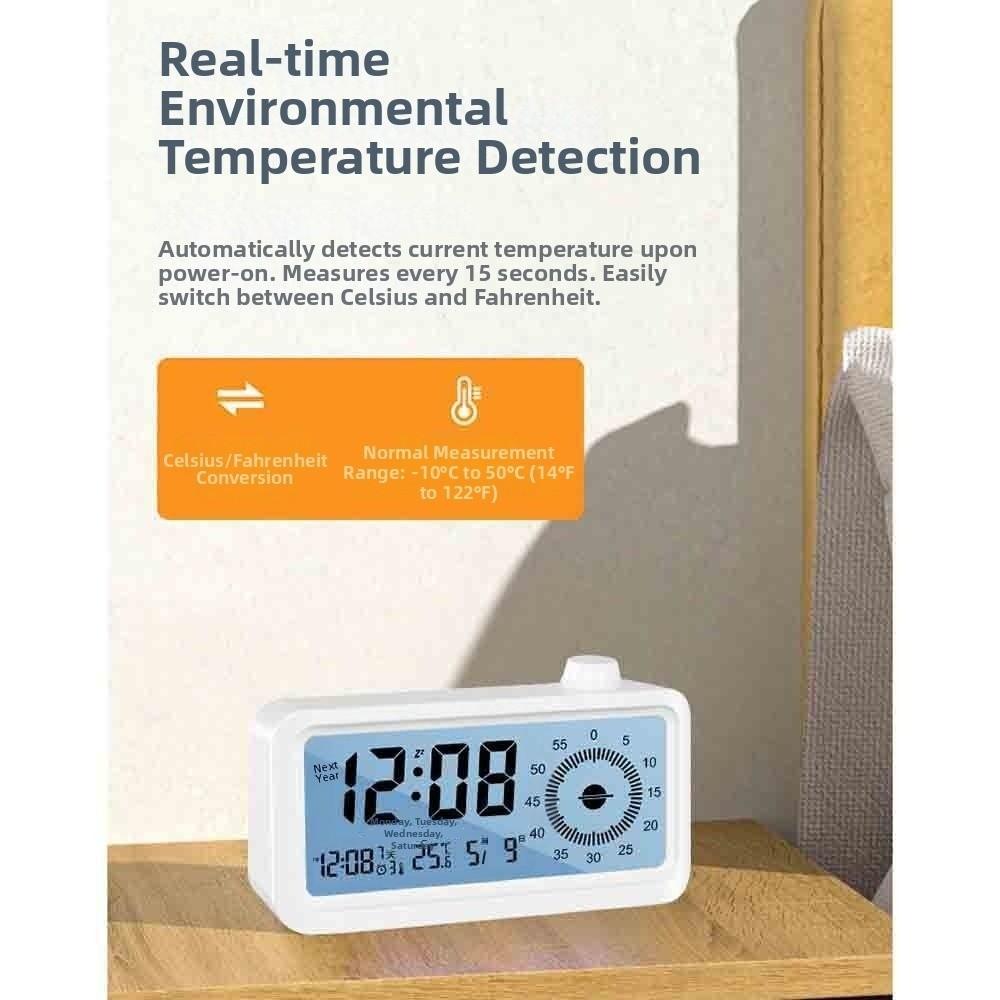 Rechargeable Alarm Clock Multifunctional Countdown Timer Visual Digital Timer  Learning