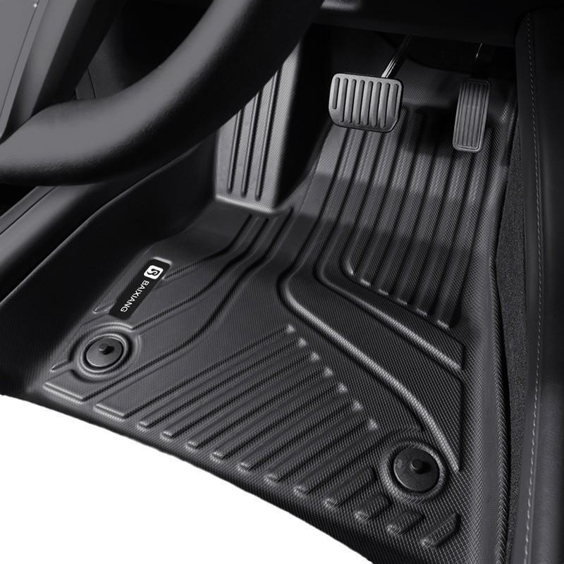 High-Elastic Nylon TPE Floor Mats for Tesla Model 3 - Full Surround, Single/Double Layer.