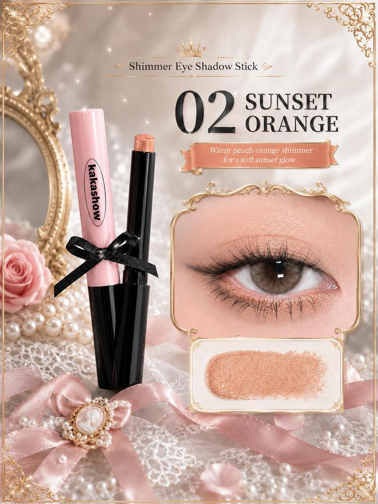 Lazy eyeshadow stick, broken diamonds, fine flashing color, natural vitality, atmosphere, eye makeup, eyeshadow, smoky makeup