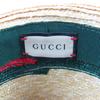 Pristine GUCCI hat Web Stripe Straw Hat natural straw Women M 434760 Used