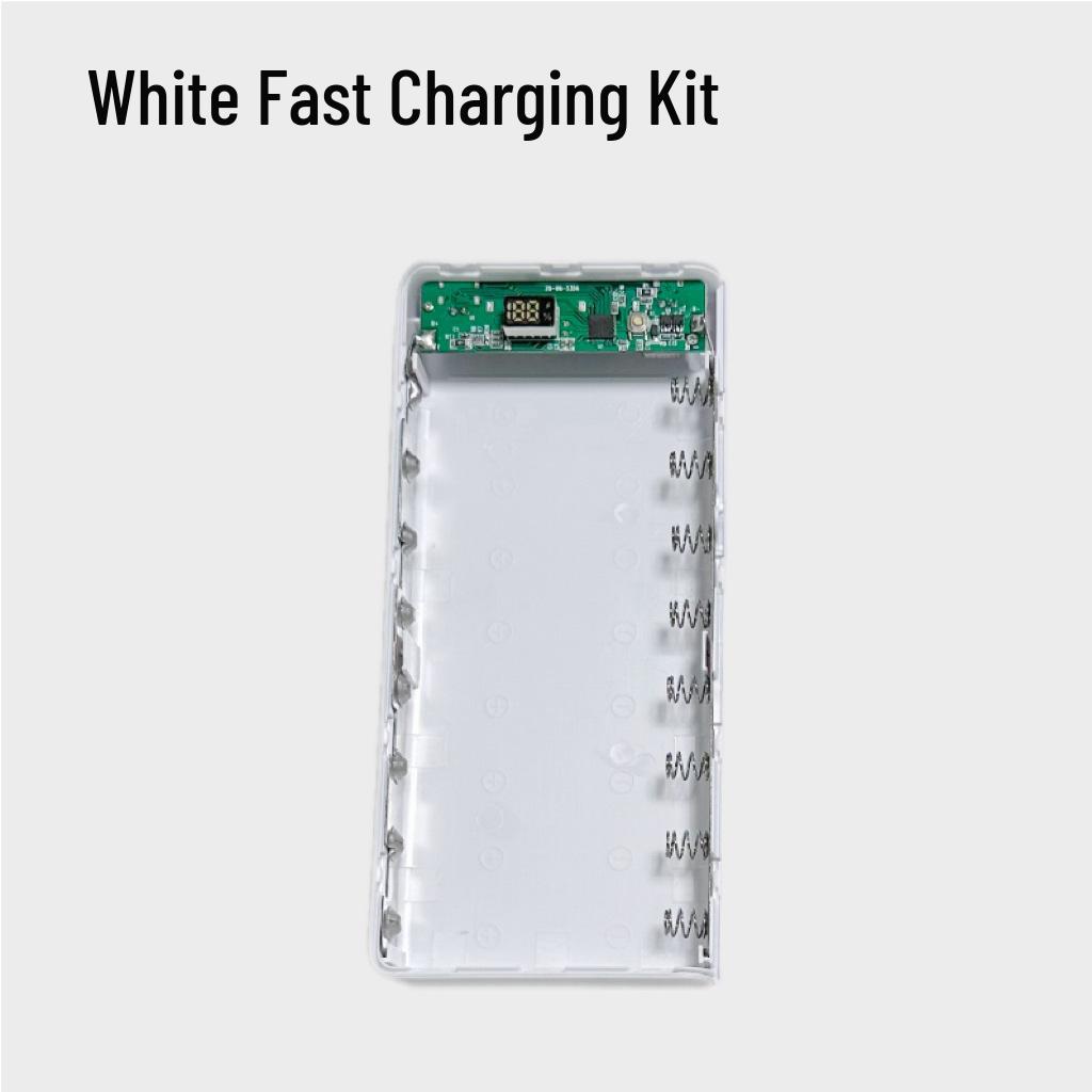 Solderless 8-Cell 18650 Power Bank Shell DIY Kit - Quick Charge Version