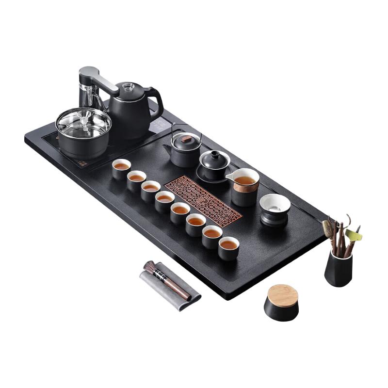 Automatic Gongfu Tea Set with Integrated Tray