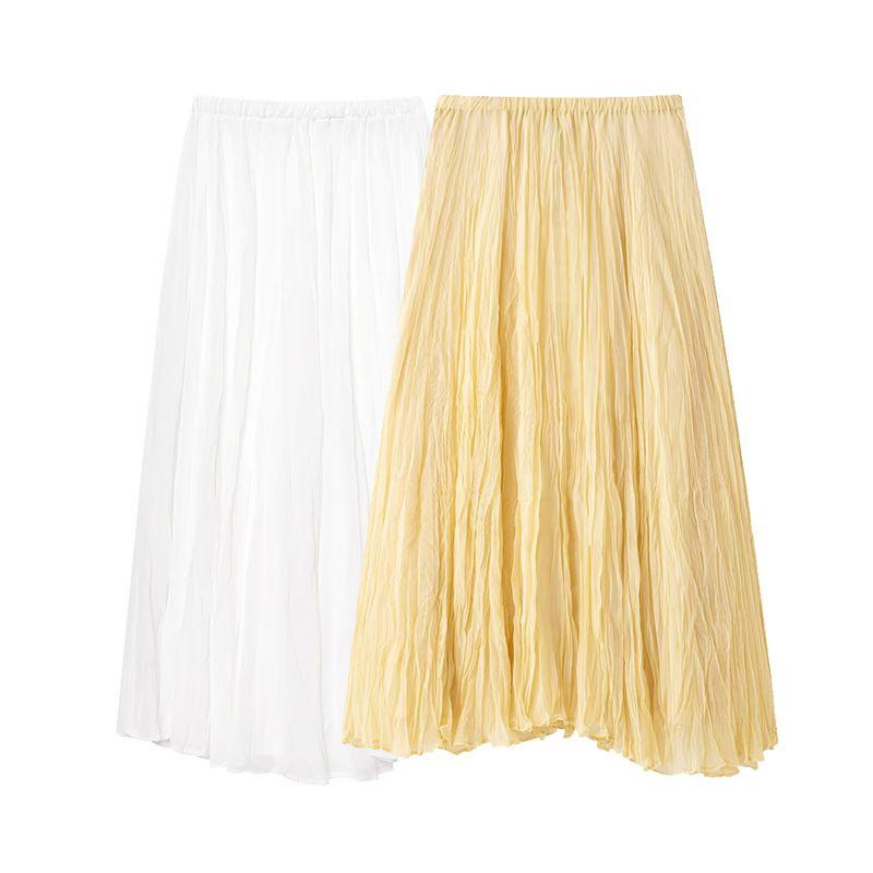 Kaslead New Arrival Women's Clothing Fashion Style Fashion All-Match Wrinkle Effect Midi Dress 4786099 306