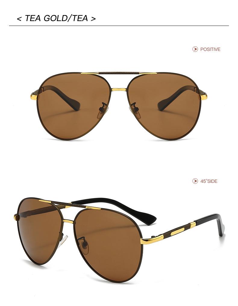 Men's Vintage Aviator Sunglasses: Polarized, Myopia-Ready, Trendy Driving Shades (Model 8851)