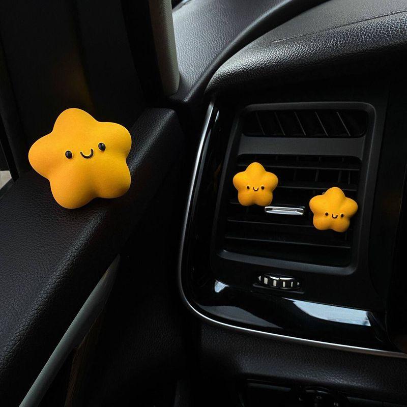 A Lucky Star Car Air Freshener for Air Conditioning Vent Decoration, Aroma Diffuser Stone, Car Interior Ornament, Gift
