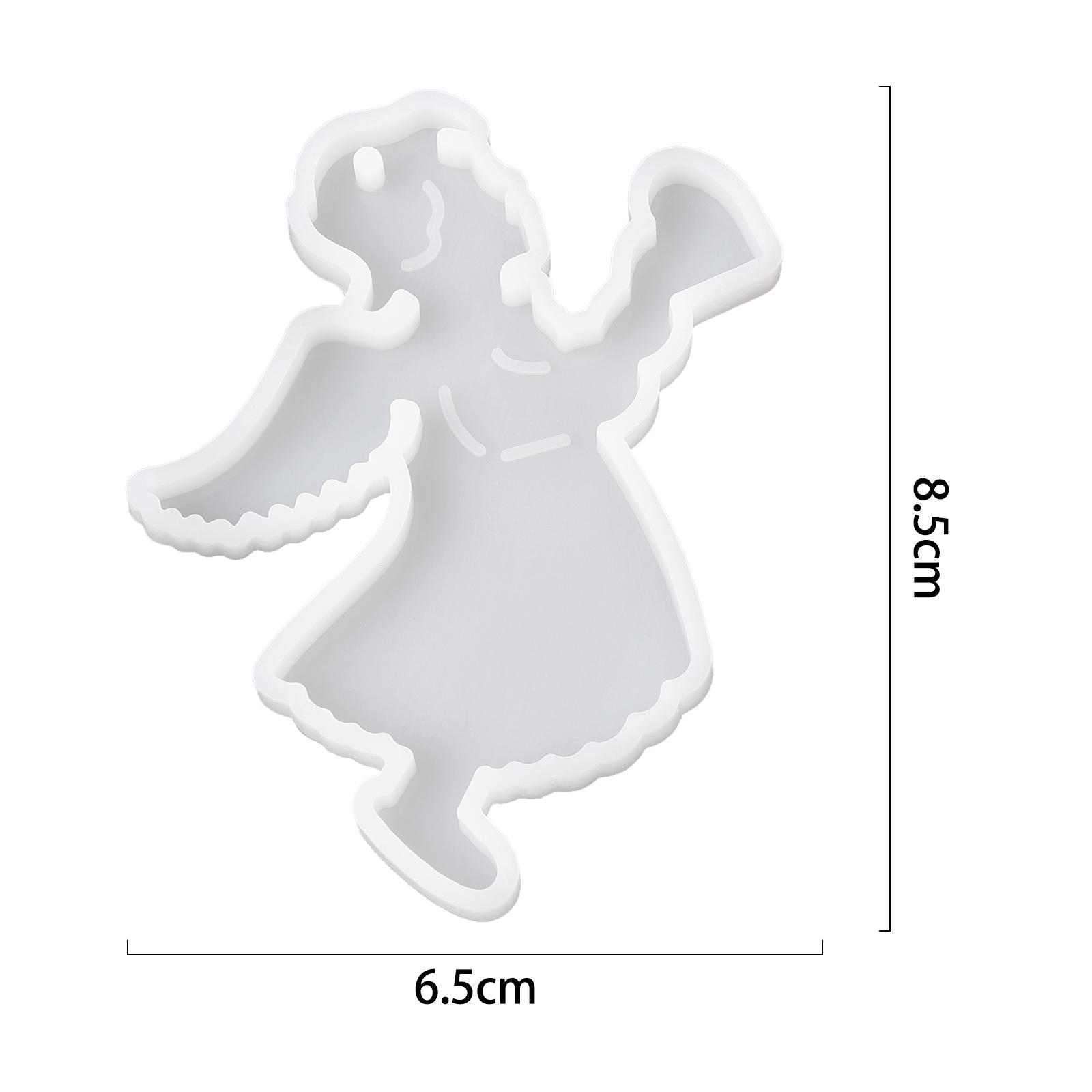 Christmas Mold DIY Resin Crystal Epoxy Mold Snowflake Elk Keychain Pendant Christmas Tree Decoration Listing Resin Silicone Mold