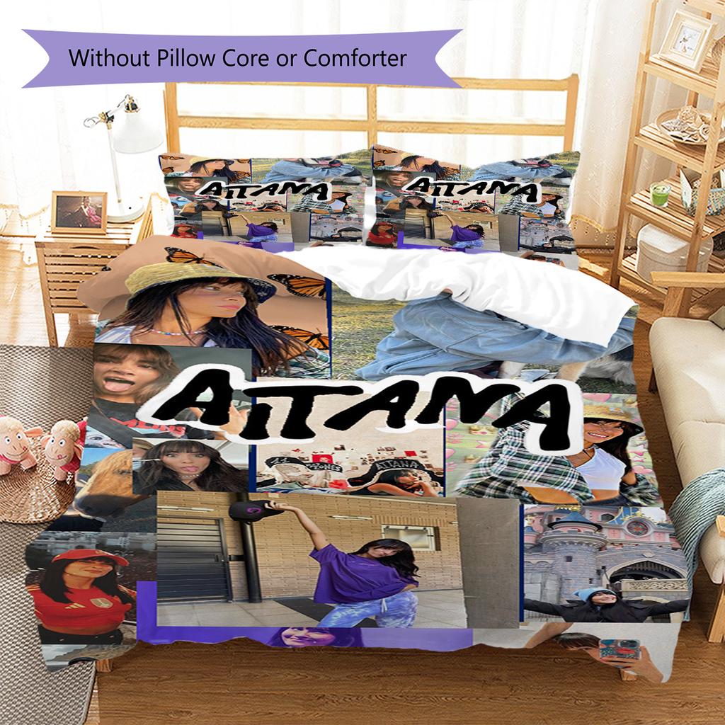 Aitana Pattern Bedding,Quilt Set Quilt Cover Pillowcase Home Birthday Gift (1 * duvet cover + 2 * pillowcase, without core)