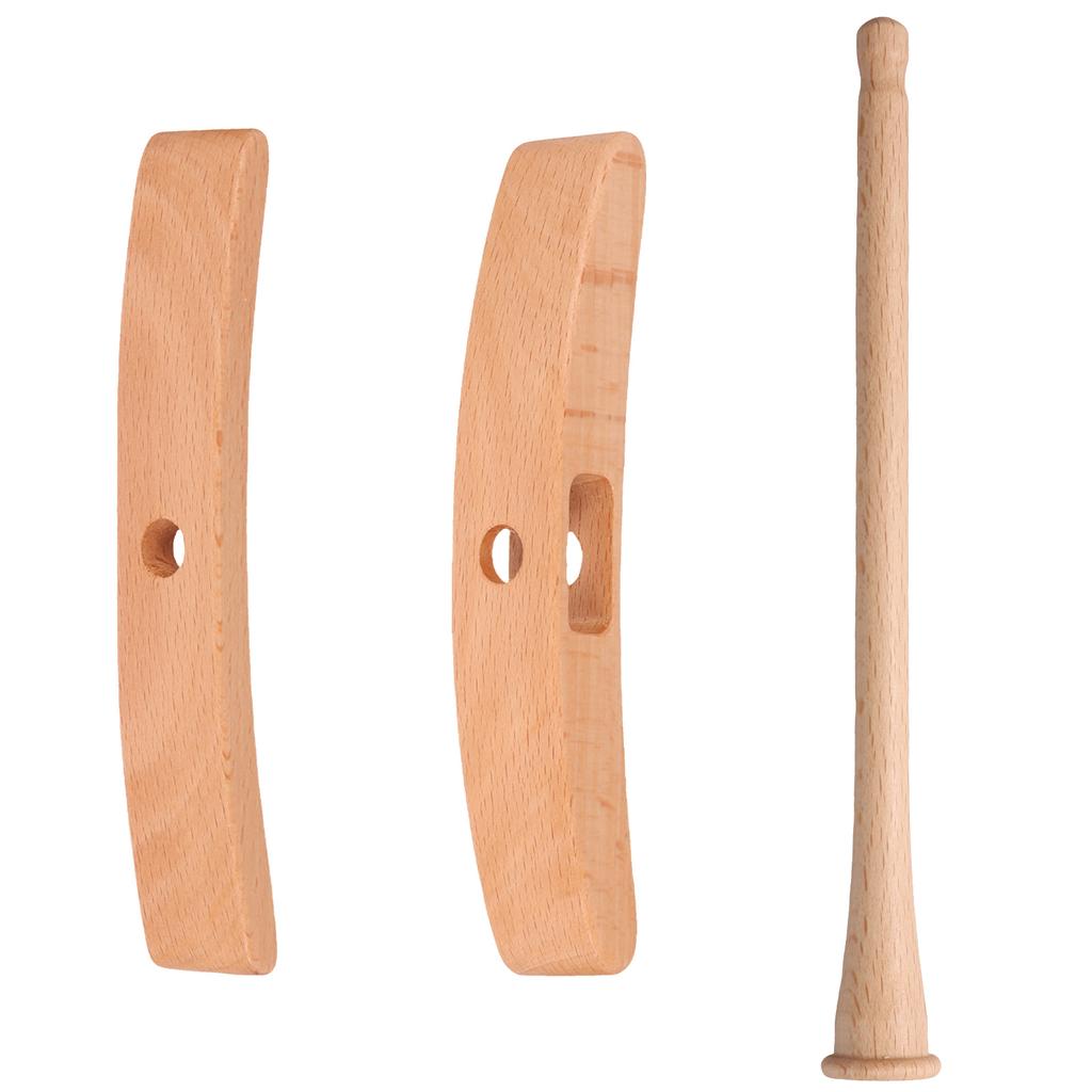 Handmade Wooden Turkish Spindle Storage Tools Detachable Cross-Shaped Beech Wood Turkish Spindle Kit for Beginners Yarn Making