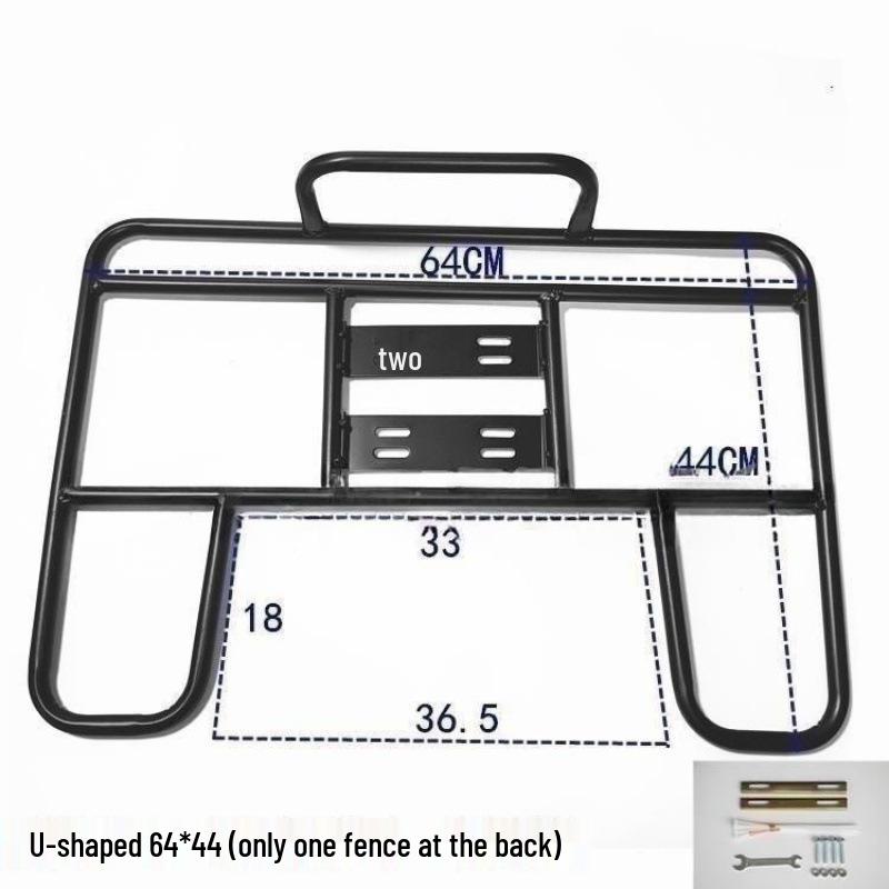 Electric Motorcycle Rear Rack for Food Delivery - Insulated Box Bracket