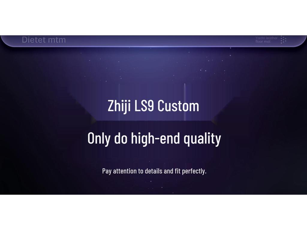 Zhiji LS9 Full-Coverage Interior Kit: Trunk Mats & Accessories