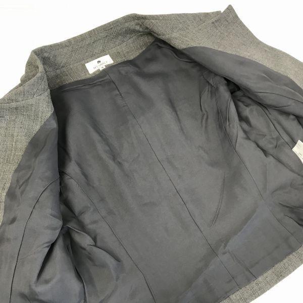 Made In Japan/M'S GRACY/Two-Piece Set Up/Knee-Length Skirt/Fully Lined/9AR/Gray/Floral Embroidery/Suit/Jacket