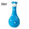 Playful Living Room Decor Cute Polka Dot Giraffe Vase, Hand-painted Resin Flower Creative Big-mouthed Hand Painted Animal Pot Holder for Home Bedroom