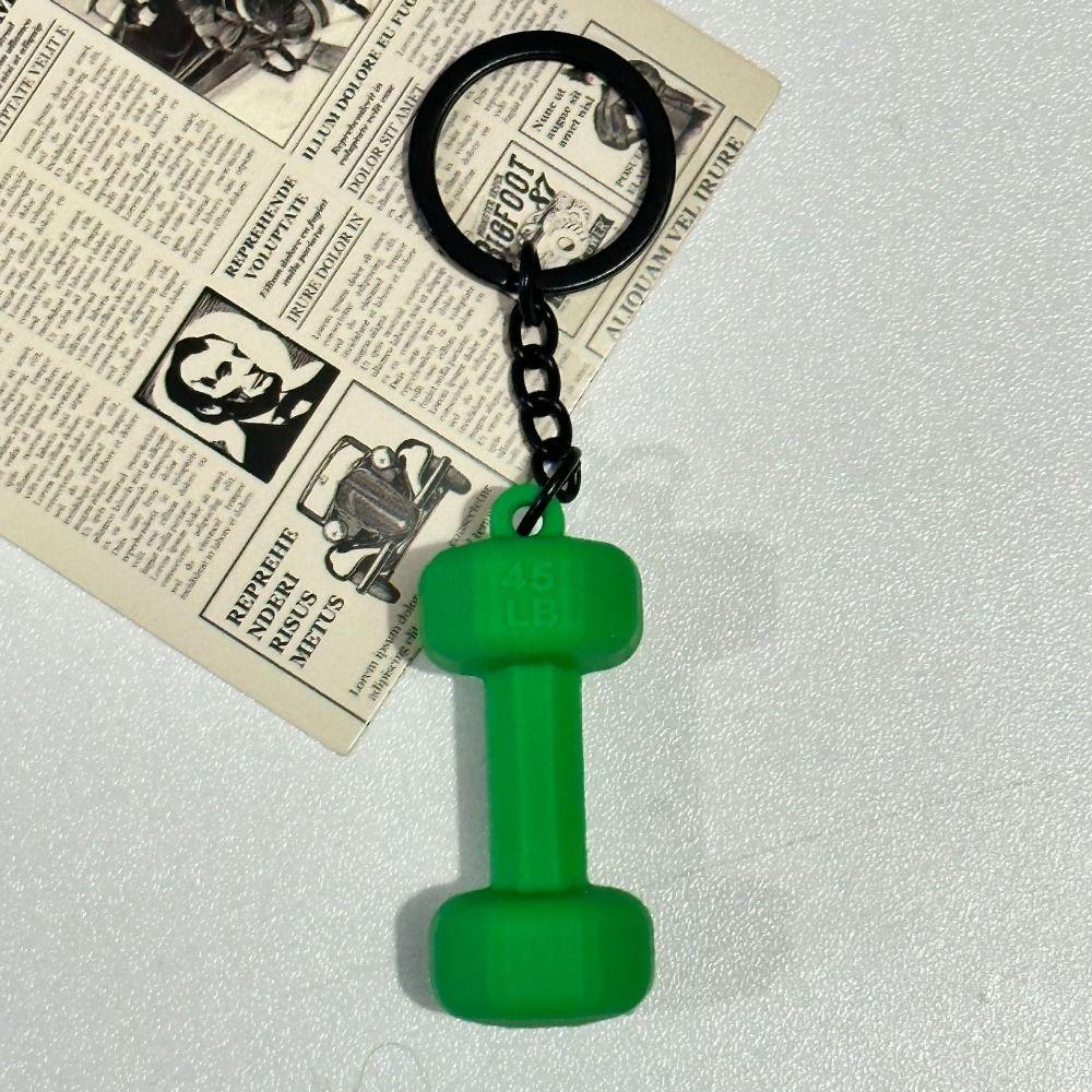 Mini Barbell Plates Key Chain Kettlebells Fitness Series Pendant  for Men Women
