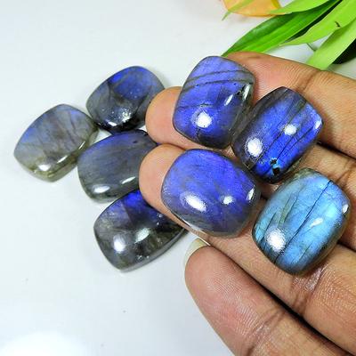 Rainbow Blue Labradorite Octagon Cabochon 17X22MM Loose Gemstone 11Pcs Lot LM-1167