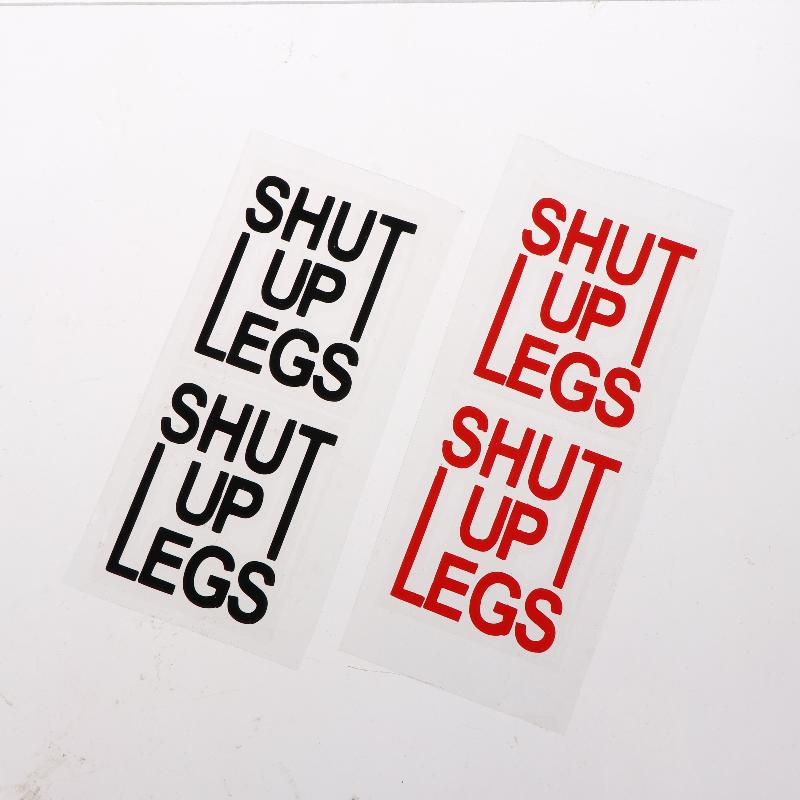 2Pcs Bicycle Frame Top Tube Stickers Shut Up Legs Bike Sticker Waterproof Vinyl Decal Decoration For Mtb Bike Accessories