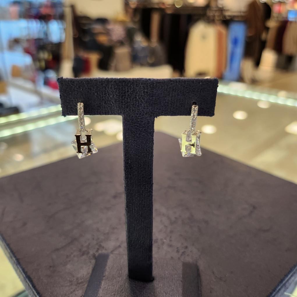 ARTRIA H Quadratische Kubische E Kristall Ohrringe AlJTOERDG0012WHF