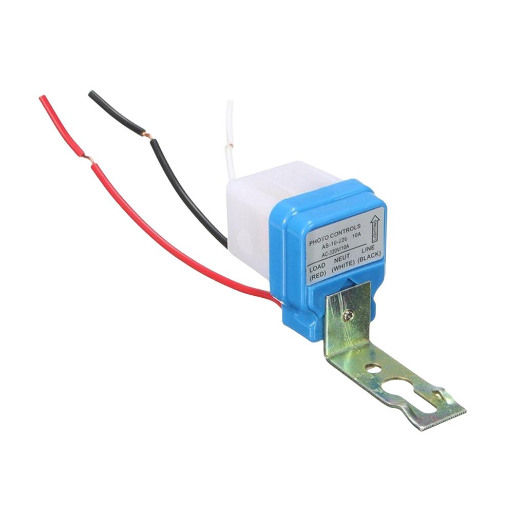 

Automatic Auto On Off Photoelectric Lighting Controller IPX6 Rainproof Street Lamp Photoswitch 50-60Hz 10A Light Sensor Switch 220v