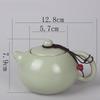 210ml Ru Kiln Ceramic Tea Pot Light Green Handmade Ice Cracked and Sliced Xishi Teapot Anti Scalding Teapot Can Be Maintained