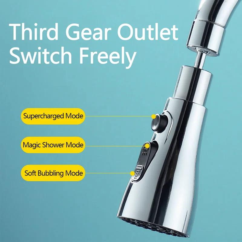 Accesoriu pulverizator robinet, aerator robinet pivotant la 360°, pulverizator chiuvetă, robinet chiuvetă reglabil, duză extensibilă de economisire a apei
