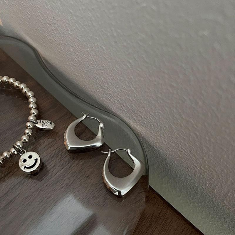 Korean Niche Design Simple Irregular Geometric Earbud Earrings New Trend