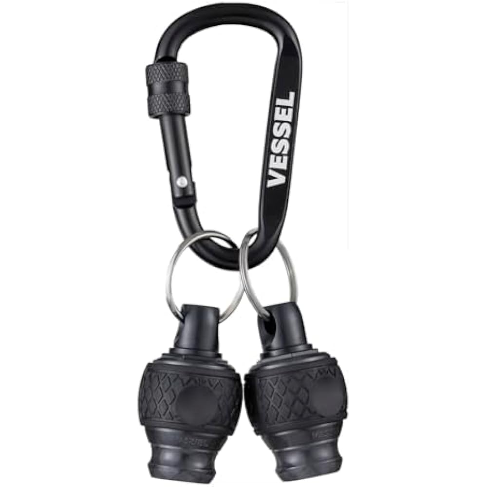 VESSEL QB-22K2GBK Ball Grip Quick Catcher Galaxy 2 Pack (Black) Bit Holder